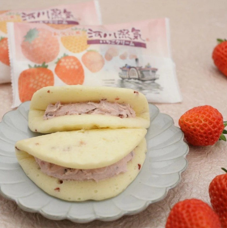 河川蒸気（かせんじょうき）いちごクリーム（単品）